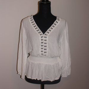 NWT June and Hudson Peasant Top